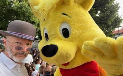Billy Bolla per l’inaugurazione di Piazza Belloveso (MI) con Haribo e Pao